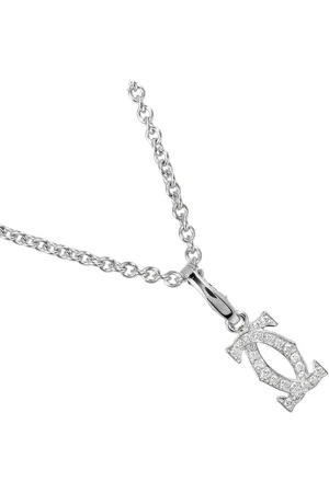 Cartier Preloved Love pendant necklace diamond style Women - Silver - - One Size