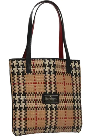 Burberry Preloved Woven Leather Tote Bag Women - - One Size