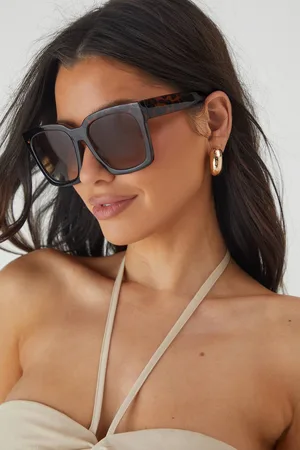 MissPap Womens Dark Tortoise Shell Oversized Sunglasses - - One Size
