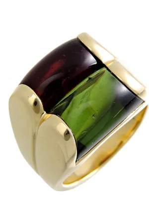 Bvlgari Preloved Tubogas TwoTone Gemstone Ring Women - - One Size