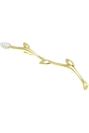 Tiffany & Co. Preloved Branch Brooch Diamond Accent Women - Gold Brooches - - One Size