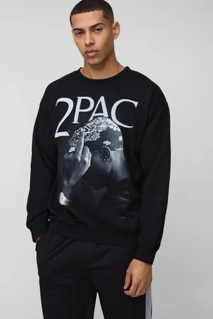 Boohoo Oversized Tupac License Printed Sweatshirt - - M