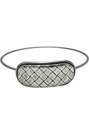 Bottega Veneta Preloved Intrecciato Bracelet Silver Women - - One Size
