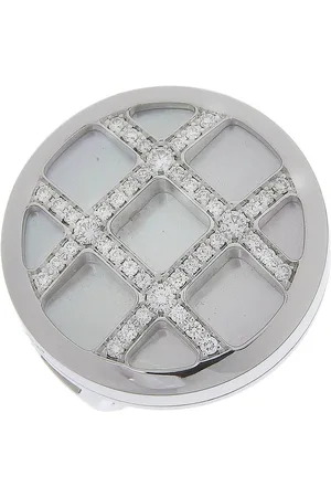 Cartier Preloved Mini Love Diamond Pendant Women - Silver Rings - - One Size