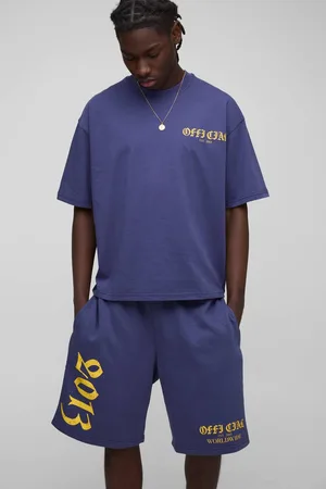 Boohoo Oversized Boxy Official Graphic T-Shirt & Short Set - - M