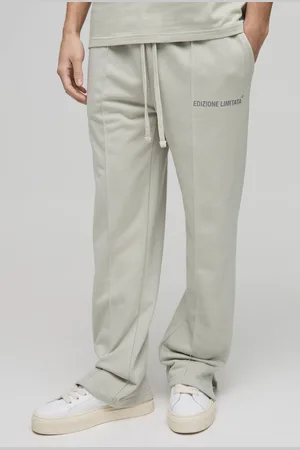 Boohoo Relaxed Edizione Heavyweight Pintuck Split Hem Joggers - - S