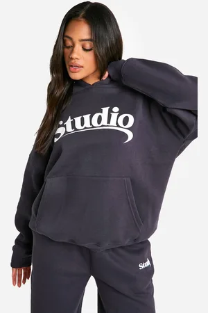 Boohoo Womens DSGN Studio Slogan Oversized Hoodie - - S