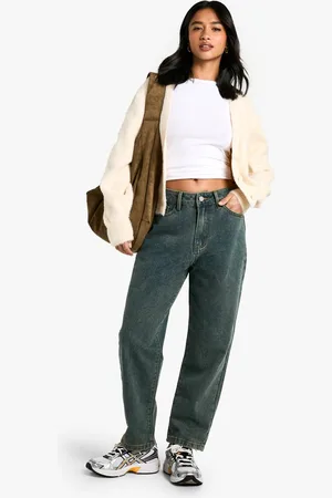 Boohoo Womens Petite 26 Inch Basic Straight Leg Jeans - - 8