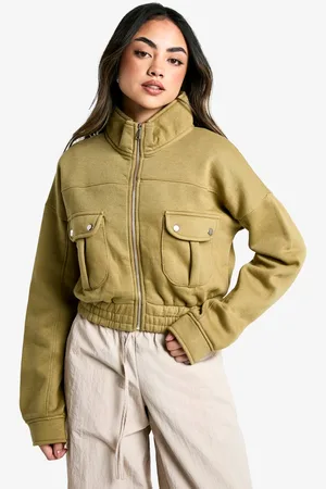 Boohoo Womens Pocket Detail Bomber Jacket - - 14