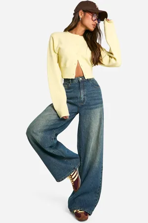 Boohoo Womens The Straight Leg Jean - - 16/32L