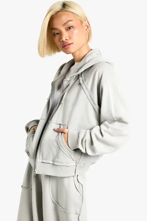 Boohoo Womens DECONSTRUCTED OVERSIZED HOODIE - - M