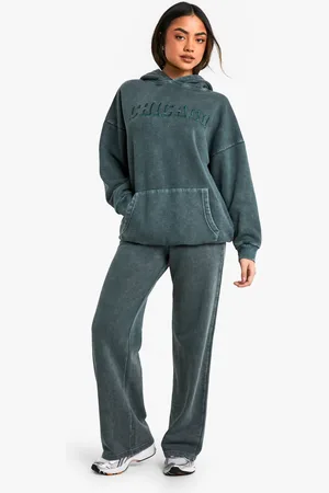 Boohoo Womens Washed Straight Leg Jogger - - S