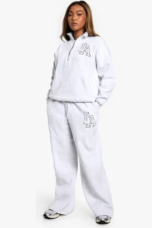 Boohoo Womens Plus LA Embroidered Straight Leg Jogger - - 18