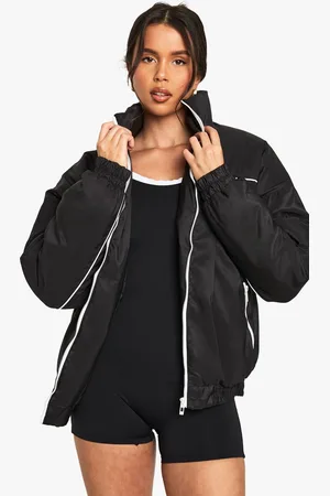 Boohoo Womens Contrast Detail Bomber Jacket - - 14