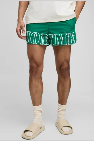 Boohoo Elasticated Waist Printed Nylon Fighter Shorts - - S