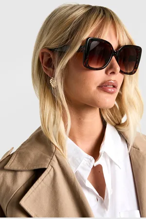 Boohoo Womens Tortoiseshell Frame Sunglasses - - One Size
