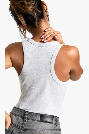 Boohoo Womens Basics Racer Neck Bodysuit - - 12