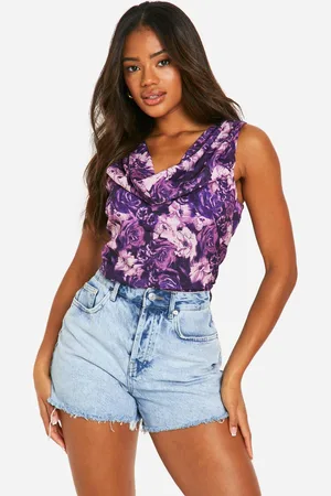 Boohoo Womens Floral Cowl Cami - - 12