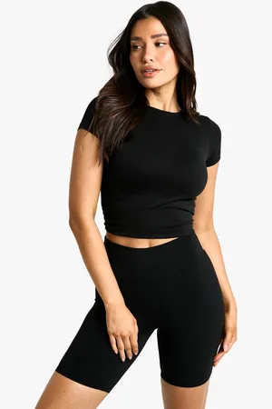 Boohoo Womens Tall Premium Active High Waisted Cycle Short - - 12