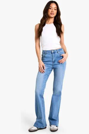 Boohoo Womens The Tall Low Waist Bootcut Jean - - 12/36L