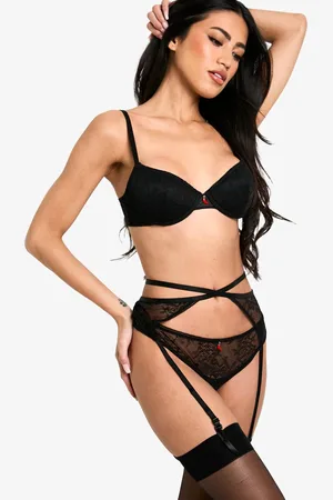 Boohoo Womens Chilli Trim Suspender - - 12