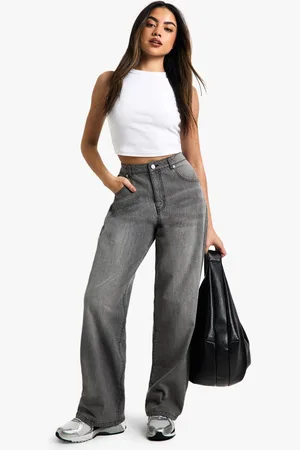 Boohoo Womens Basic Straight Leg Jean - - 12/32L