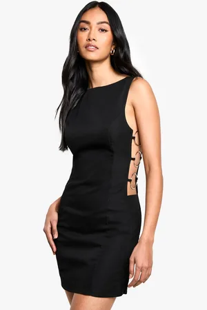 Boohoo Womens O Ring Sleeveless Shift Dress - - 18