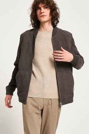 Barneys Originals Slim Fit Real Suede and Leather 