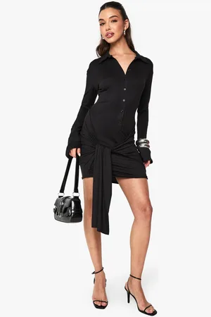Boohoo Womens Button down drape mini dress - - 14