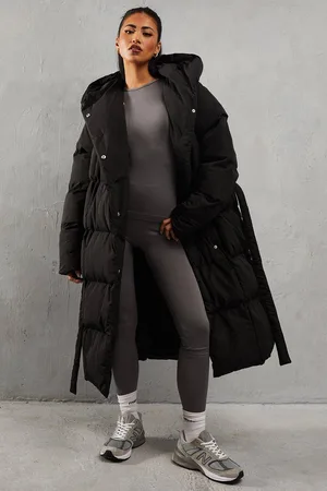 MissPap Womens Hooded Longline Padded Coat - - 12