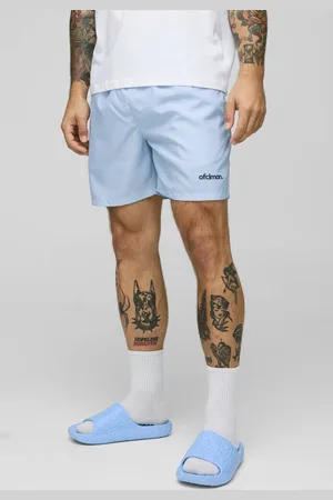 Boohoo Mid Length Official Man Branded Swim Shorts - - M