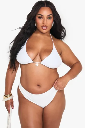 Boohoo Womens PLUS DAISY TRIM BIKINI SET - - 20