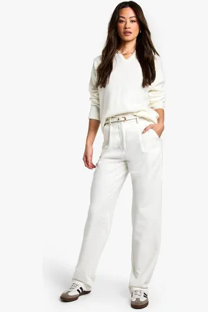 Boohoo Womens Tall Essential Straight Leg Trouser - - 12