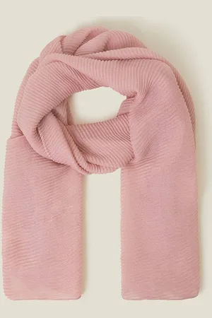 Accessorize Womens Lightweight Pleated Scarf - - One Size