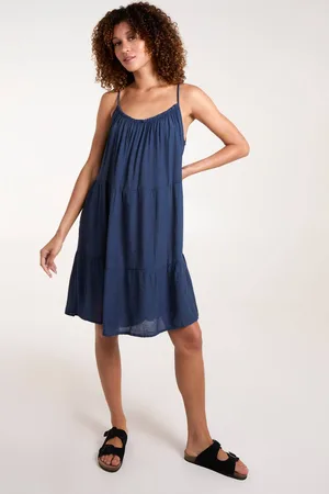 Blue Vanilla Womens Tiered Cami Mini Dress - S