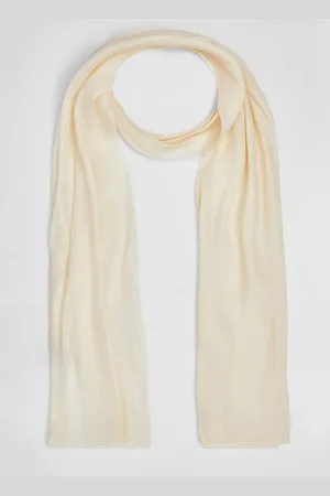 Quiz Womens Off White Shimmer Scarf - - One Size