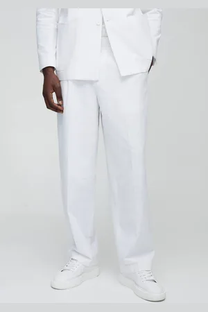Boohoo Relaxed Fit Linen Blend Trouser - - 30