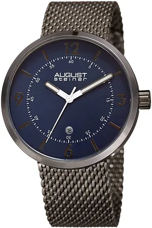 August Steiner Aetheron Mesh 42mm Japanese Quartz - - One Size