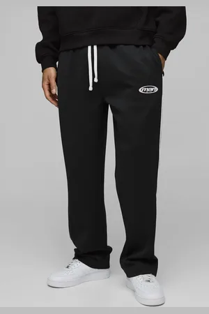 Boohoo Relaxed Man Tricot Piping Joggers - - S