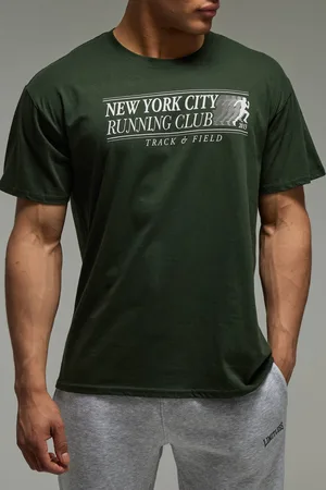 Boohoo MAN Active New York Running Club Oversized T-Shirt - - M