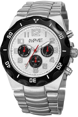 August Steiner Vortan Chronograph 44mm Swiss Quartz - - One Size