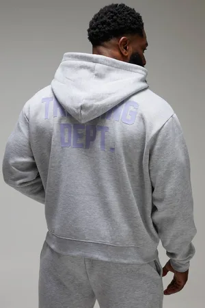 Boohoo Man Active Training Dept Oversized Boxy Zip Through Hoodie - - XS