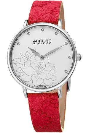 August Steiner Womens Solvaira Bloom 36mm Japanese Quartz Classic - - One Size