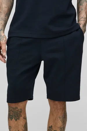 Boohoo Tall Regular Fit Interlock Shorts - - XL