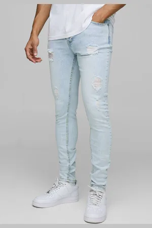 Boohoo Skinny Washed Ice Ripped Jeans - 36R