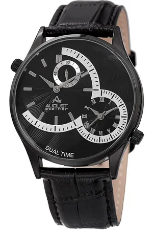 August Steiner Dravien Dual-Time 42mm Quartz - - One Size
