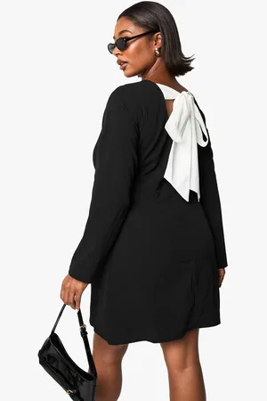Boohoo Womens Plus Bow Back Shift Dress - - 20