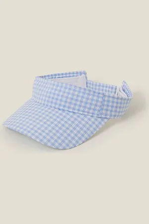 Accessorize Womens Gingham Sun Visor - - One Size