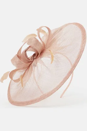 Accessorize Womens Woven Bow Feather Disc Fascinator - - One Size