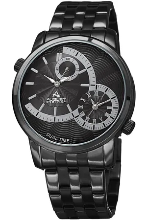 August Steiner Stratos Meridian 44mm Quartz Dual-Time - - One Size